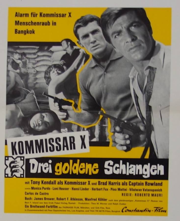Kommissar X - Drei goldene Schlangen originaler deutscher Aushangfotosatz
